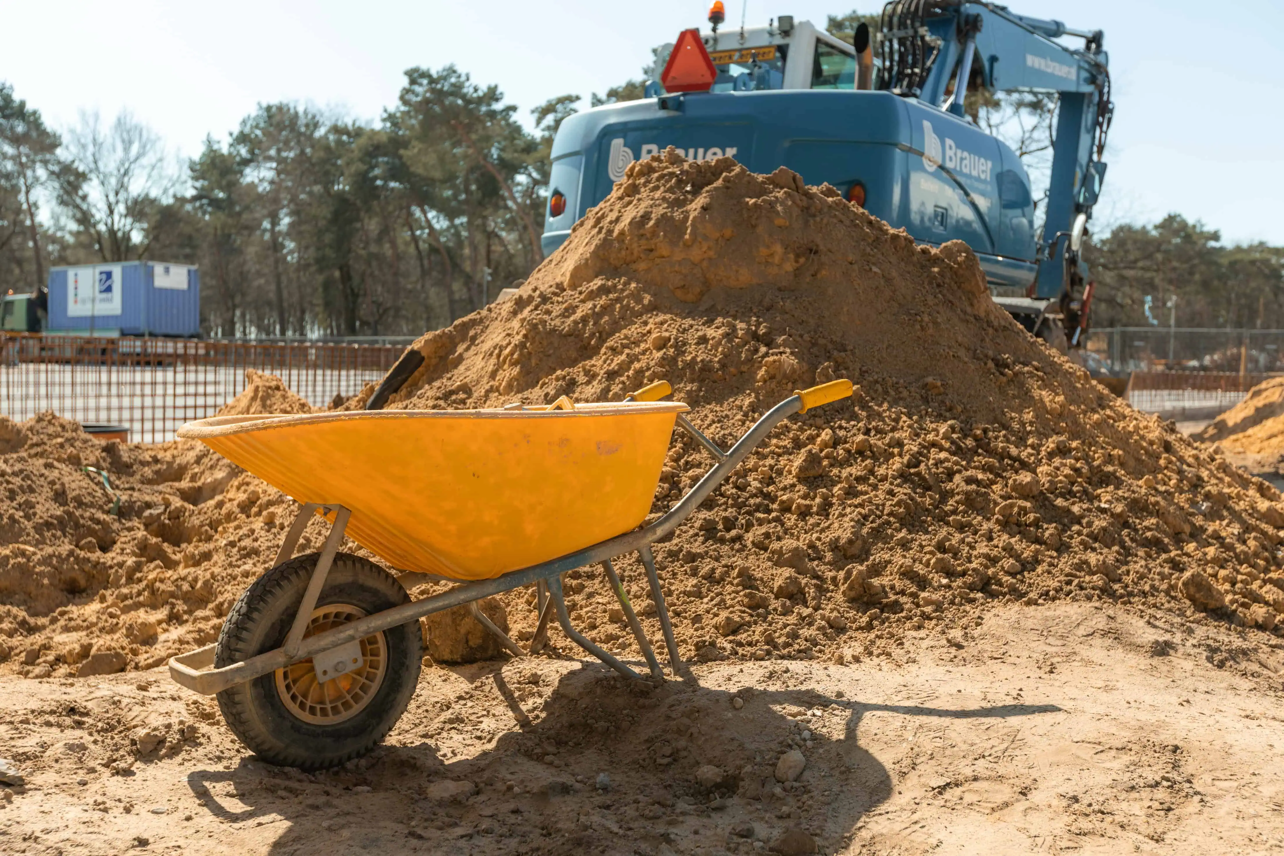 Unibouw op bouwplaats