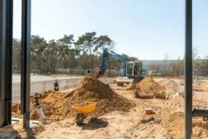 Unibouw op de bouwplaats