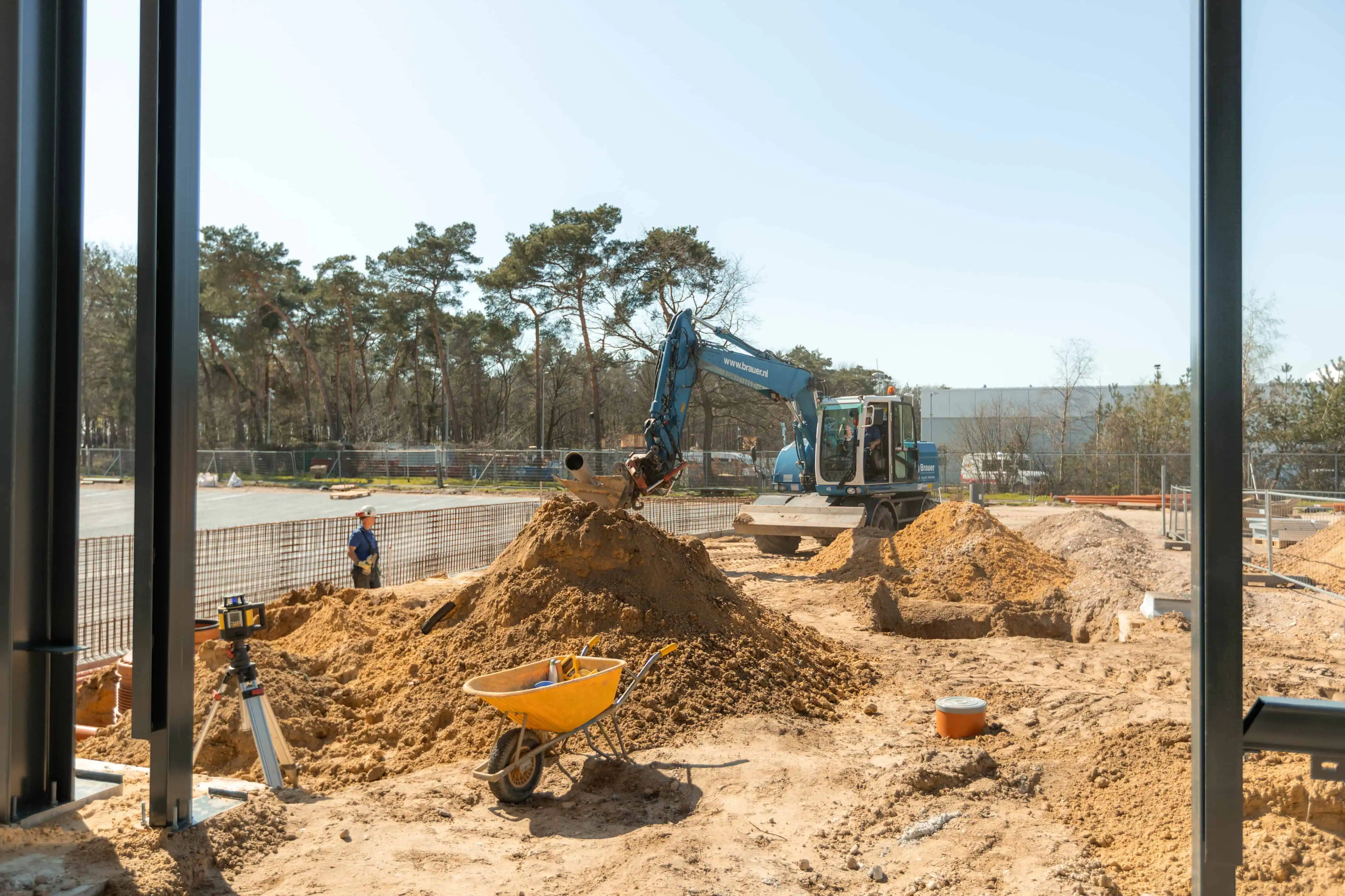 Unibouw op de bouwplaats